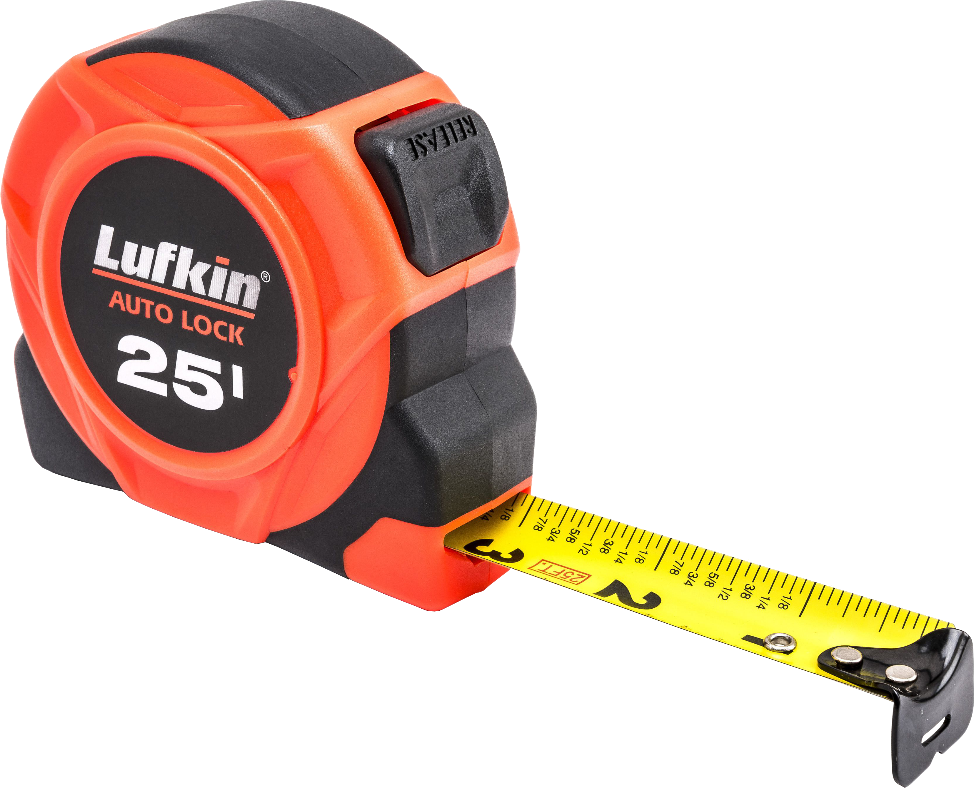 1-Inch by 25-Feet Lufkin PQR1425  Quickread Power Return Tape Hi-Viz Orange 