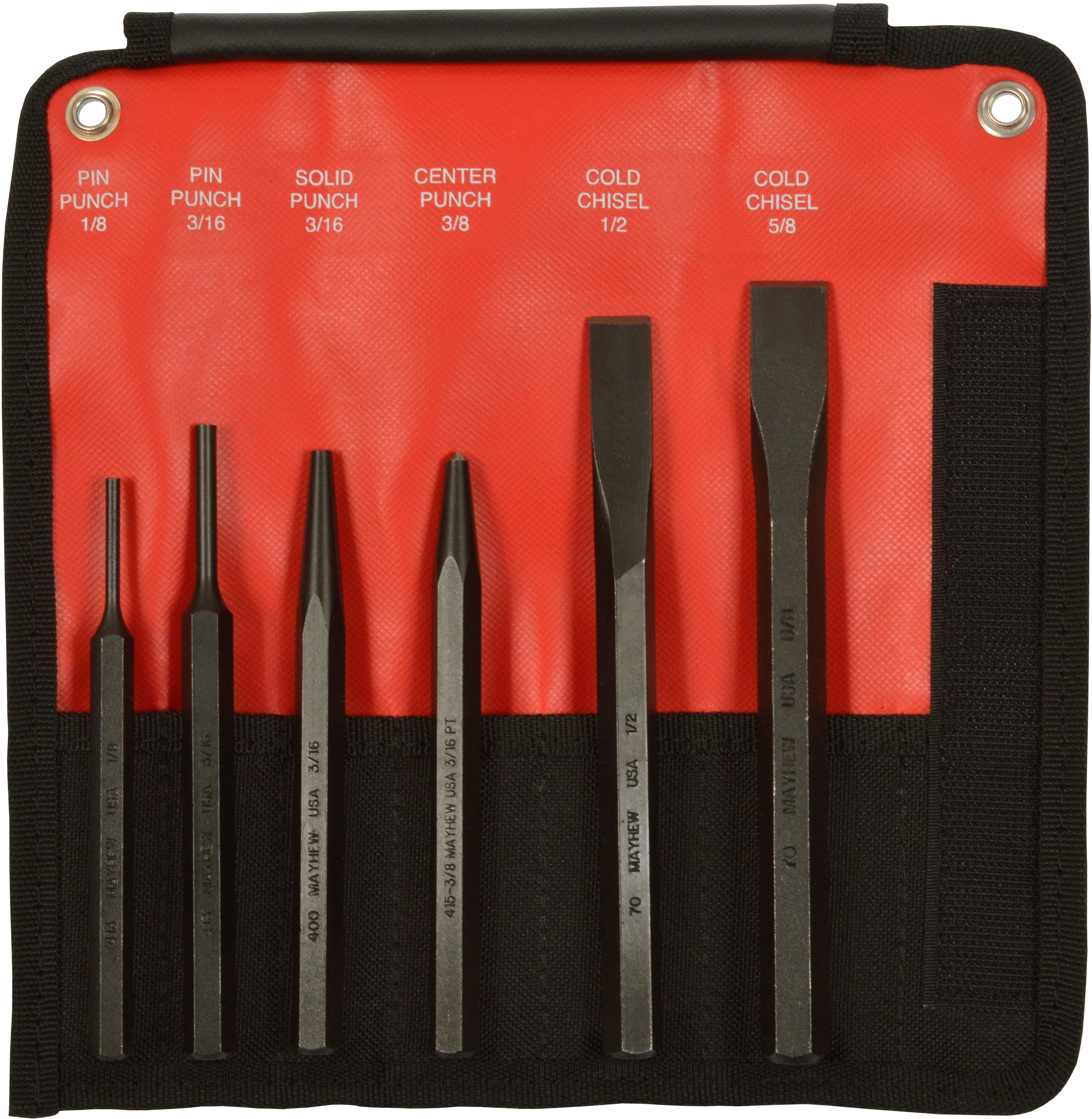 Roughneck Punch & Chisel Set of 12 